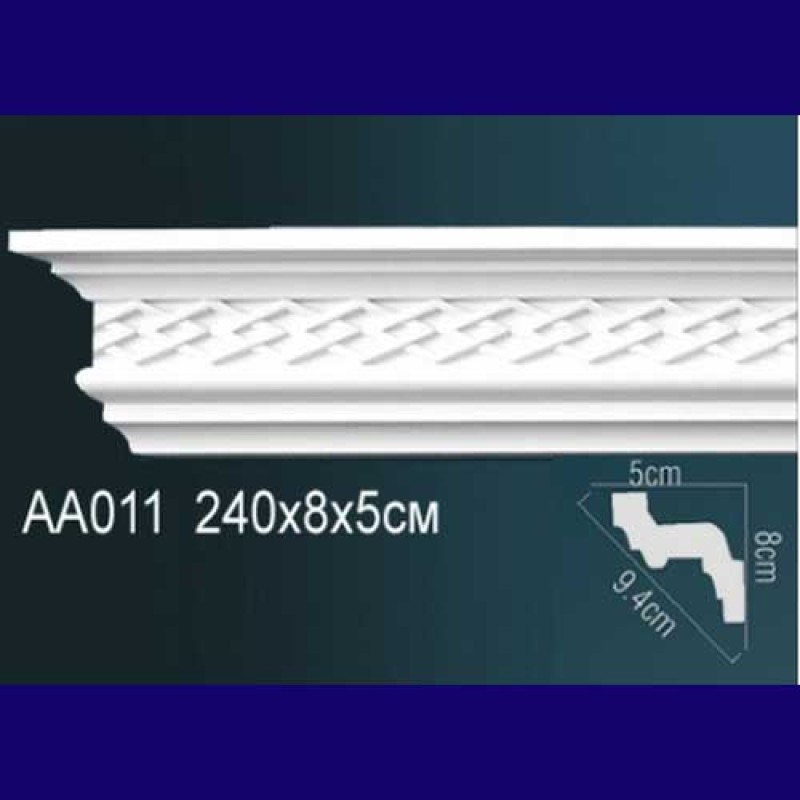 потолочный плинтус с орнаментом AA011