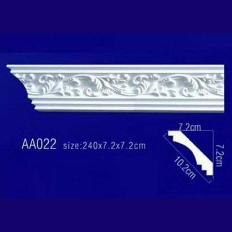 потолочный плинтус с орнаментом Гибкий AA022F