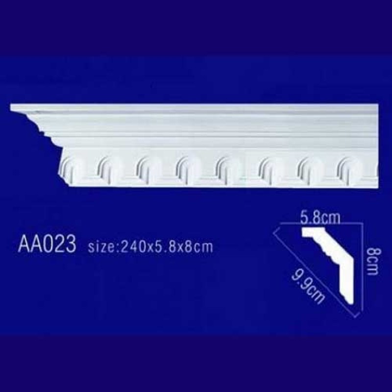 потолочный плинтус с орнаментом Гибкий AA023F