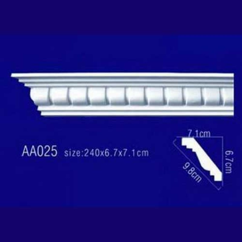 потолочный плинтус с орнаментом Гибкий AA025F