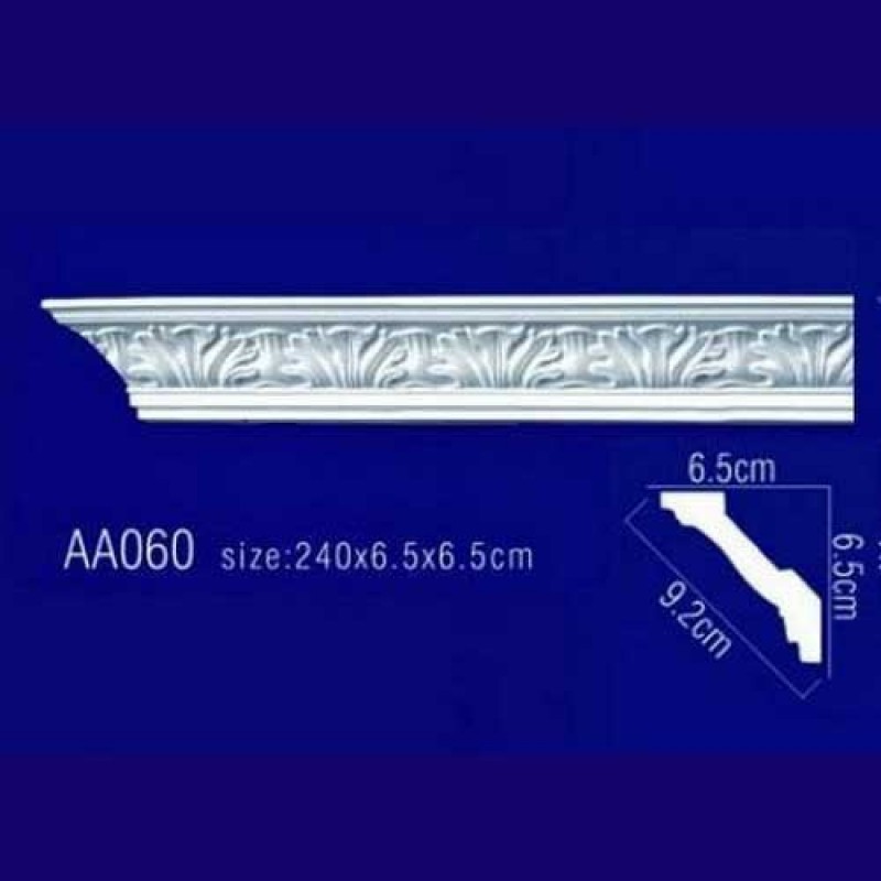 потолочный плинтус с орнаментом Гибкий AA060F