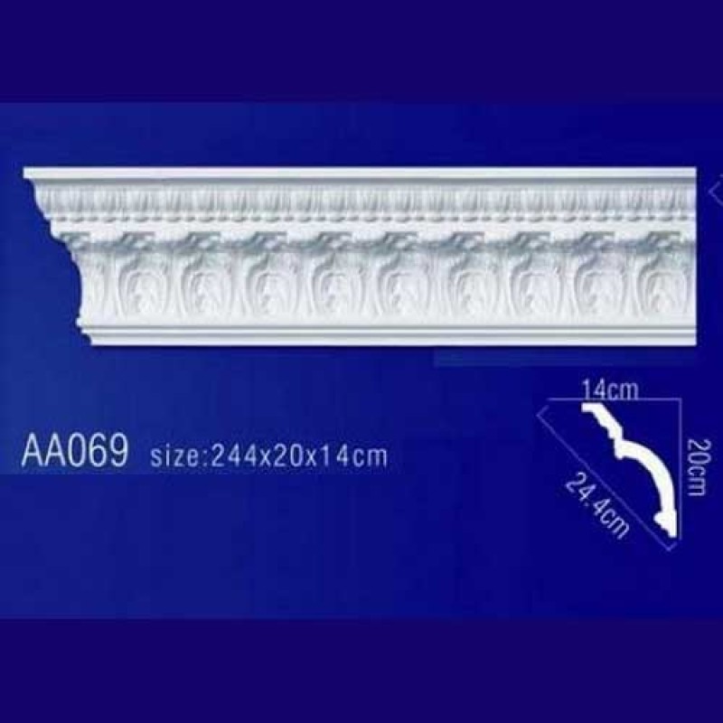 потолочный плинтус с орнаментом AA069