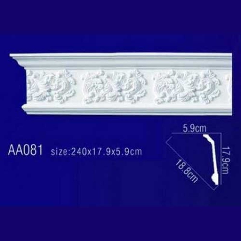 потолочный плинтус с орнаментом AA081