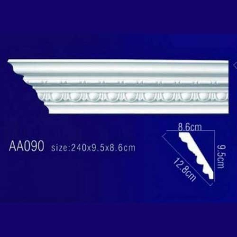 потолочный плинтус с орнаментом Гибкий AA090F