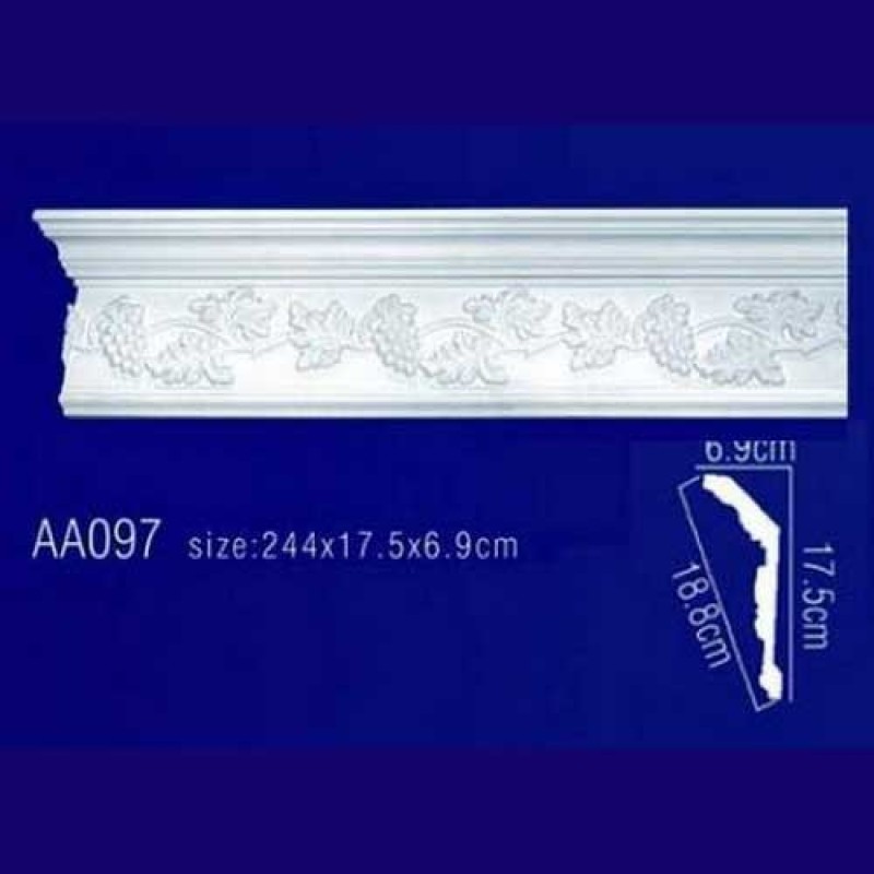 потолочный плинтус с орнаментом AA097