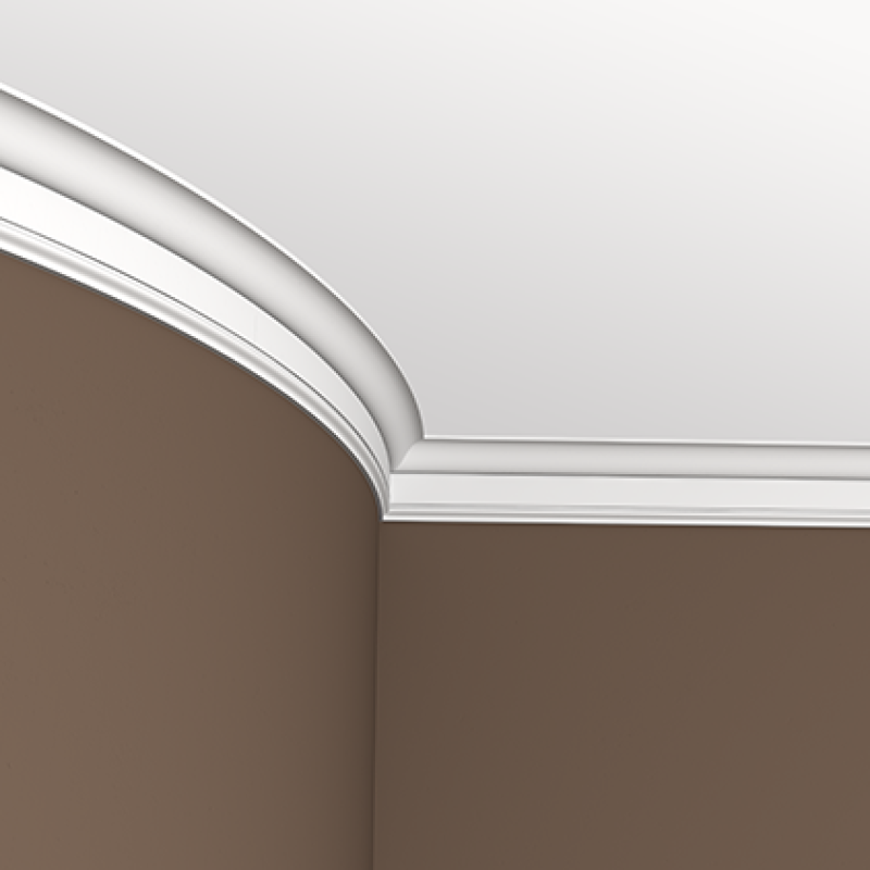 Плинтус потолочный без орнамента 6.50.174