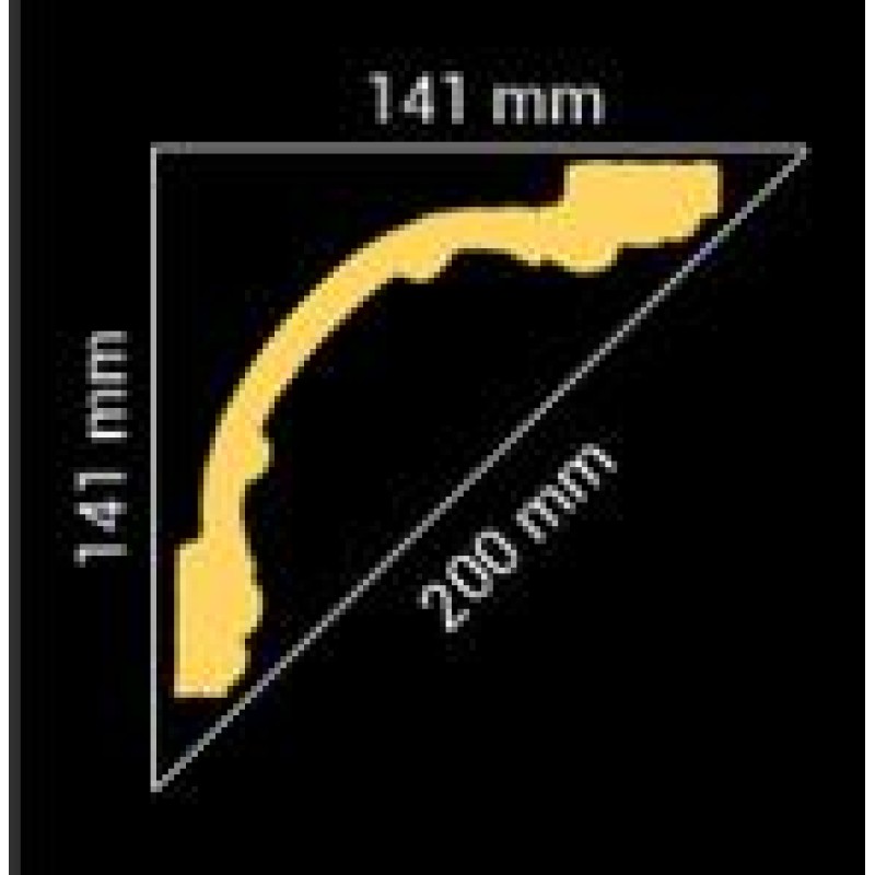 Потолочный плинтус GP-75