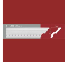 Плинтус потолочный полистиролD111-100 (28)
