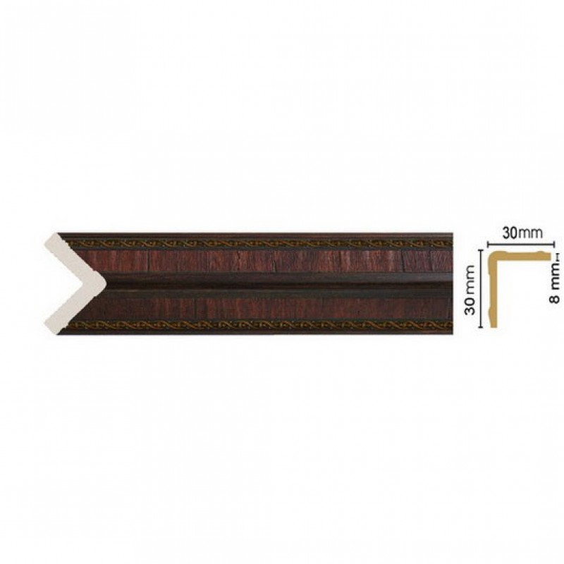 Угол цветная лепнина 143-2 (30х30х2400 мм)/28