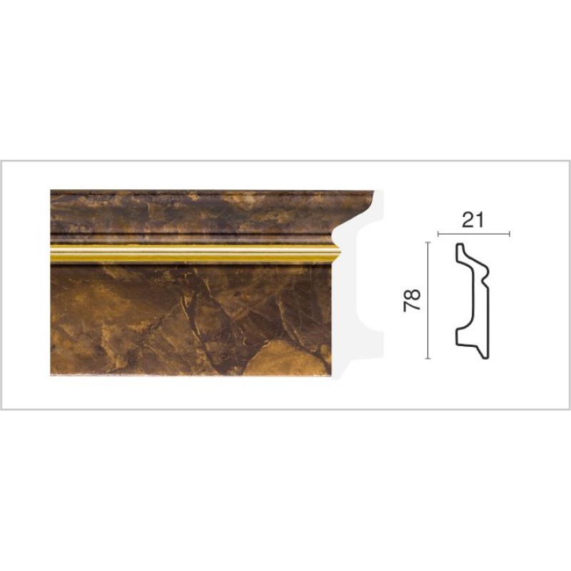 Напольный плинтус 1221G-0