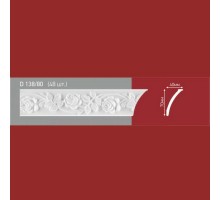 Плинтус потолочный полистиролD138-80 (48)