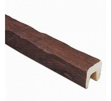 Декоративная балка Рустик (дуб темный) 120х120х3000