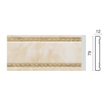 Молдинг широкий 150-10 мрамор беж