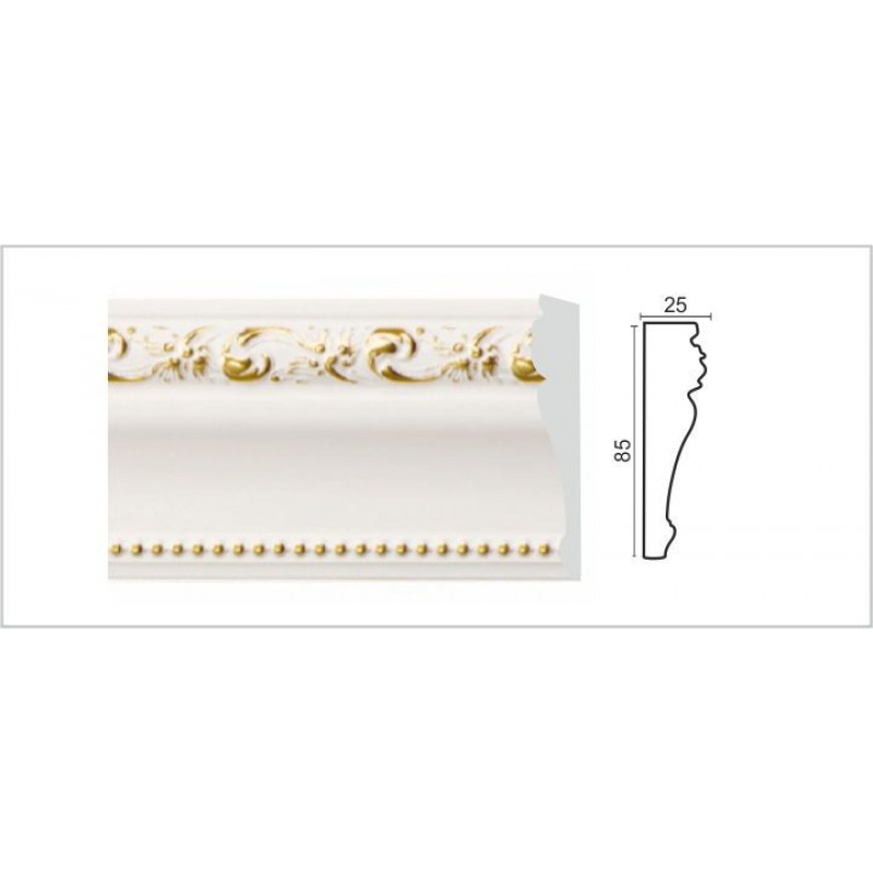 Молдинг средний золотистый 152-115G(FM) золотистый