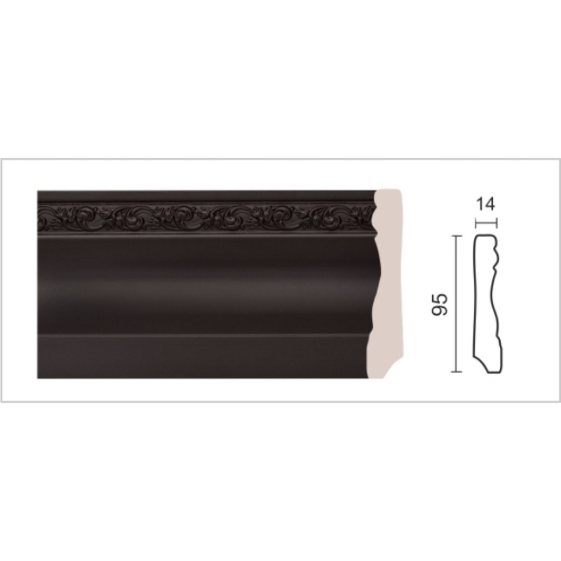 Плинтус напольный хай-тек153-39