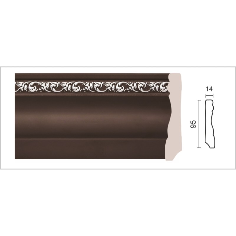 Плинтус напольный хай-тек153-39S