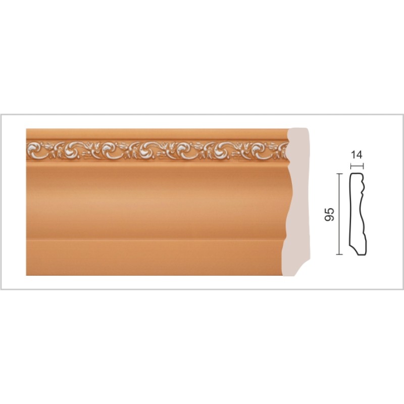 Плинтус напольный хай-тек153-54S