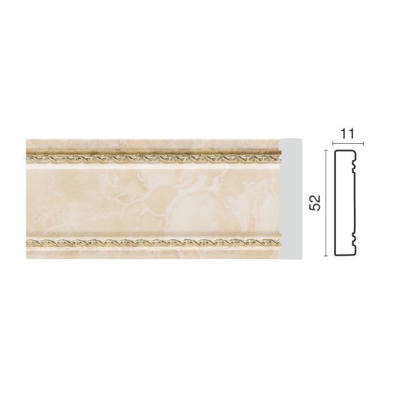 Молдинг средний 156-10 мрамор беж
