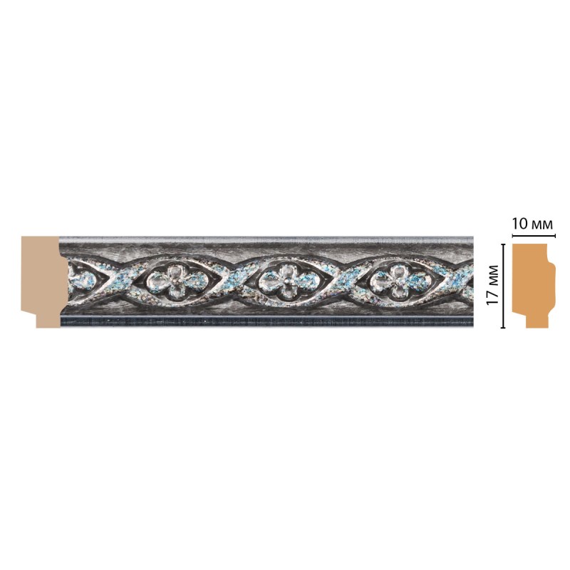 Молдинг цветная лепнина 158-55 (18x10x2400 мм) ДМ