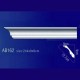 AB162 Плинтус потолочный без орнамента