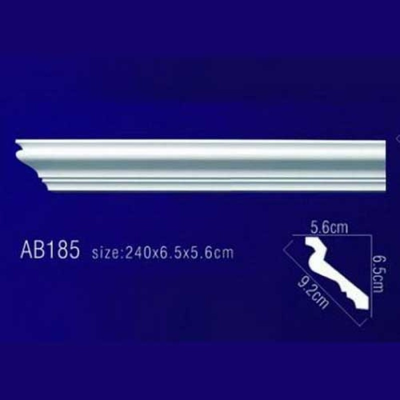 AB185 Плинтус потолочный без орнамента