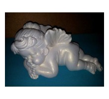 Скульптура ангелочек малая из гипса ск002