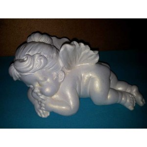 Скульптура ангелочек малая из гипса ск002