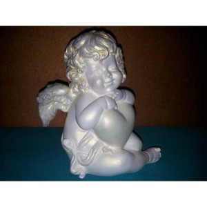 Скульптура ангелочек малая из гипса ск001