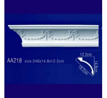 потолочный плинтус с орнаментом Гибкий AA218F