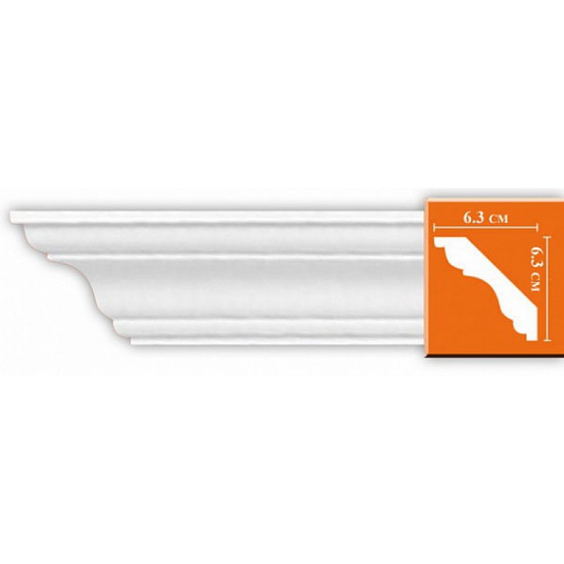 Плинтус потолочный без орнамента DP337