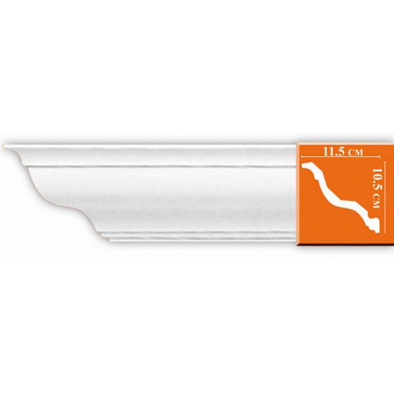 Плинтус потолочный без орнамента DP356