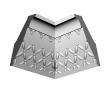 GP35 уголки к потолочному плинтусу