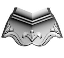 GP40 уголки к потолочному плинтусу