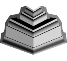 Уголки к потолочному плинтусу GP68