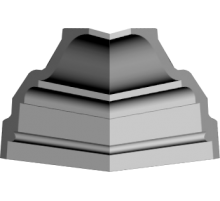 Уголки к потолочному плинтусу GP70