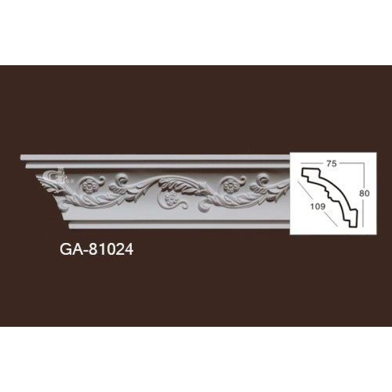 Карниз из полиуретана с онаментом 81024