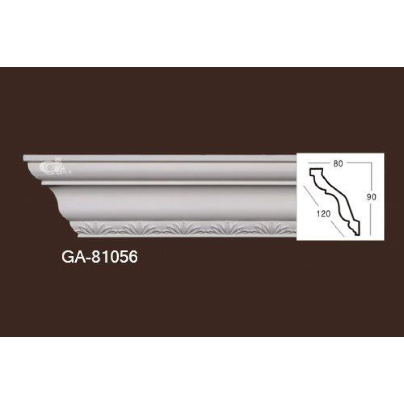 Карниз из полиуретана с онаментом 81056