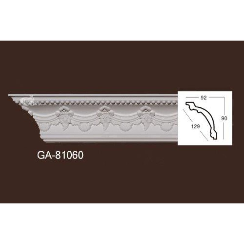 Карниз из полиуретана гладкий 81060
