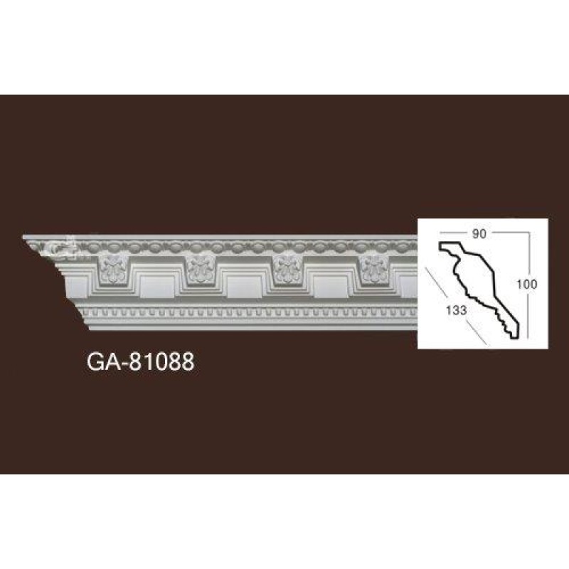 Карниз из полиуретана гладкий 81088