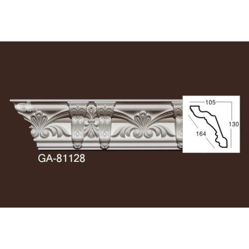 Карниз из полиуретана гладкий 81128