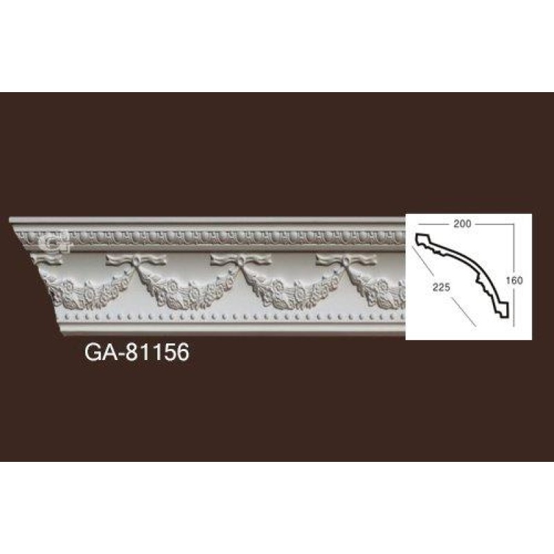 Карниз из полиуретана гладкий 81156