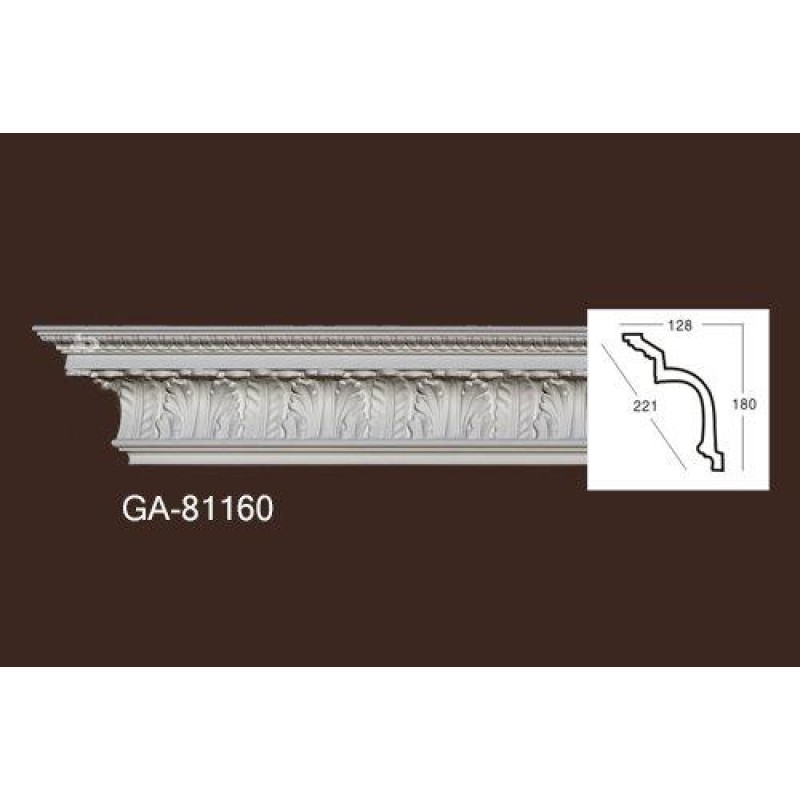 Карниз из полиуретана гладкий 81160