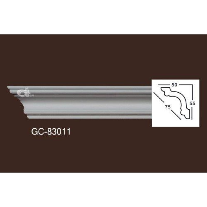 Карниз из полиуретана гладкий 83011