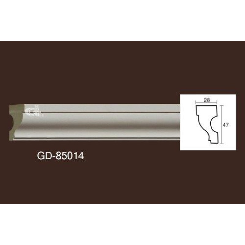 Молдинг без орнамента 85014