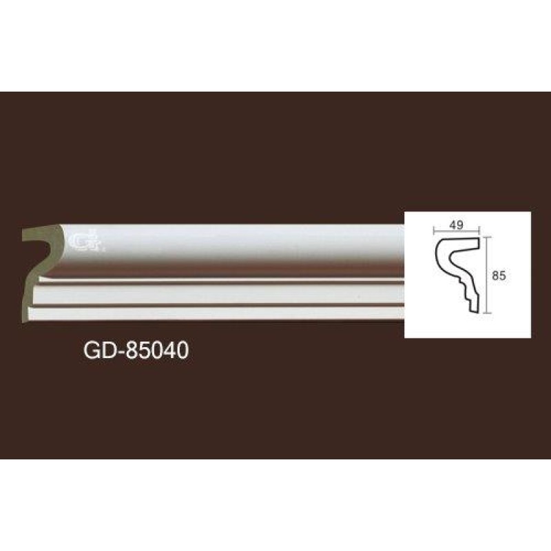 Молдинг без орнамента 85040