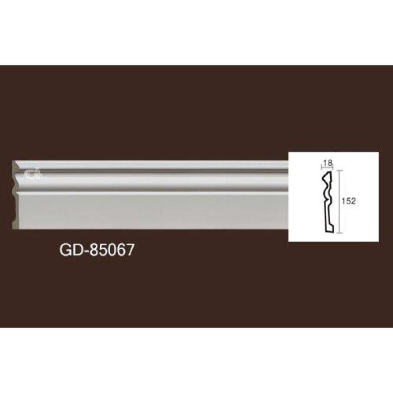 Молдинг без орнамента 85067