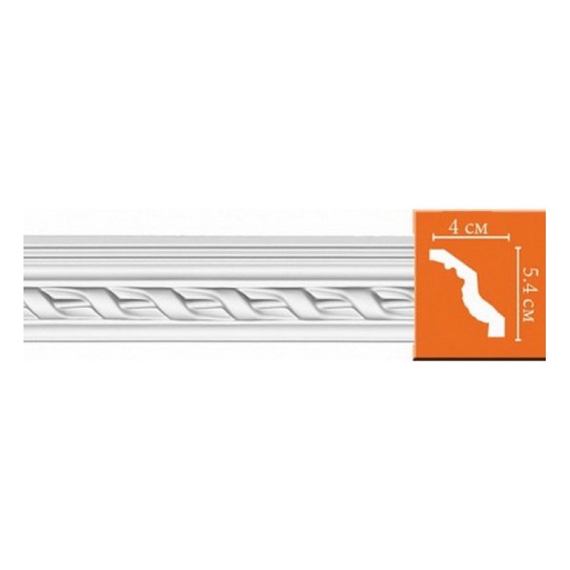 95081 гибкий потолочный плинтус с орнаментом DECOMASTER