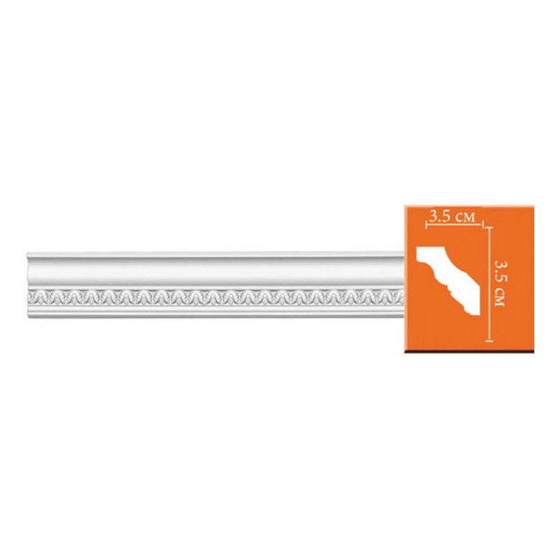 95348 гибкий потолочный плинтус с орнаментом DECOMASTER