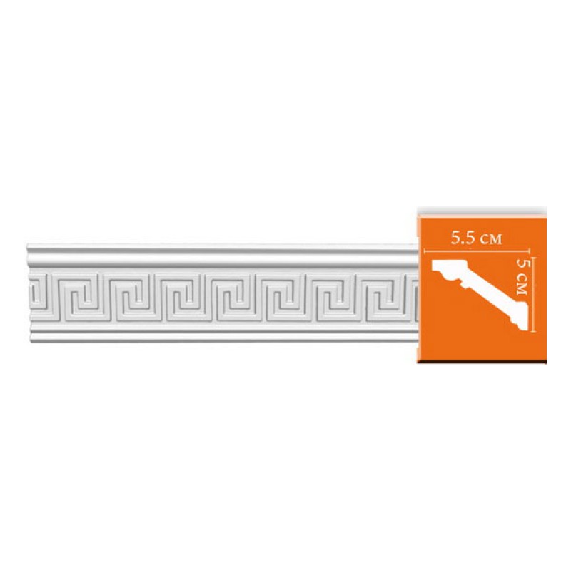 95655 гибкий потолочный плинтус с орнаментом DECOMASTER