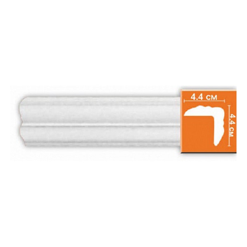 Плинтус потолочный без орнамента 96206